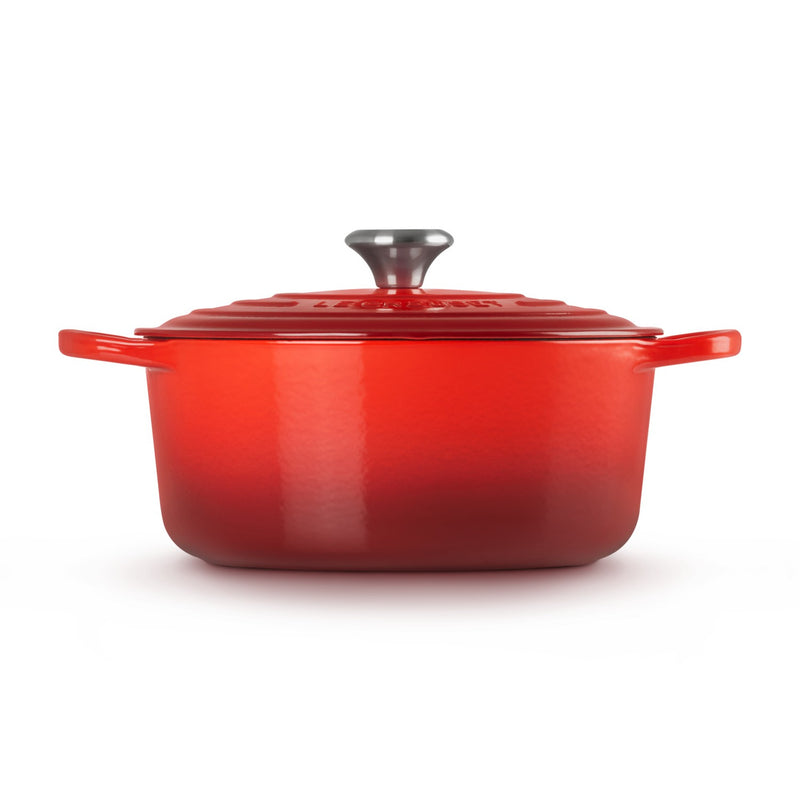 Le Creuset Pfanne Signature Gusseisen-Bräter, Ø 26cm, Kirschrot