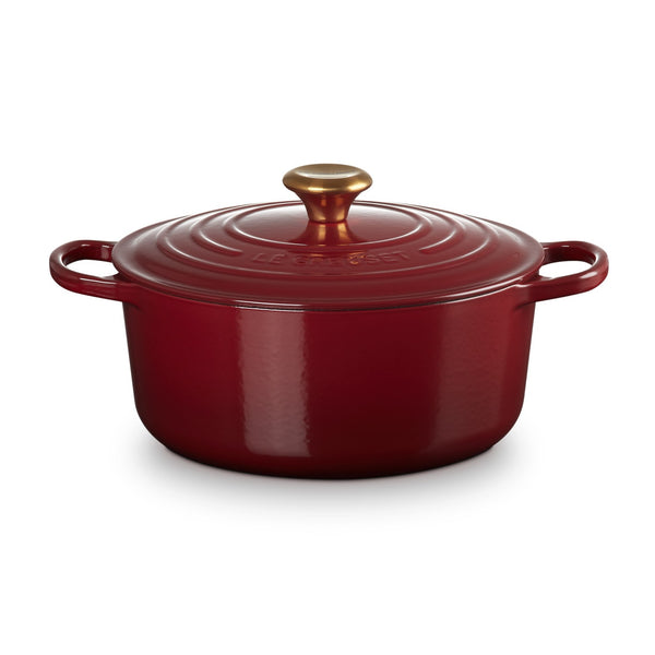 Le Creuset Pan Signature Ghisa Ghisa Roaster, Ø 26 cm, rossa ciliegia