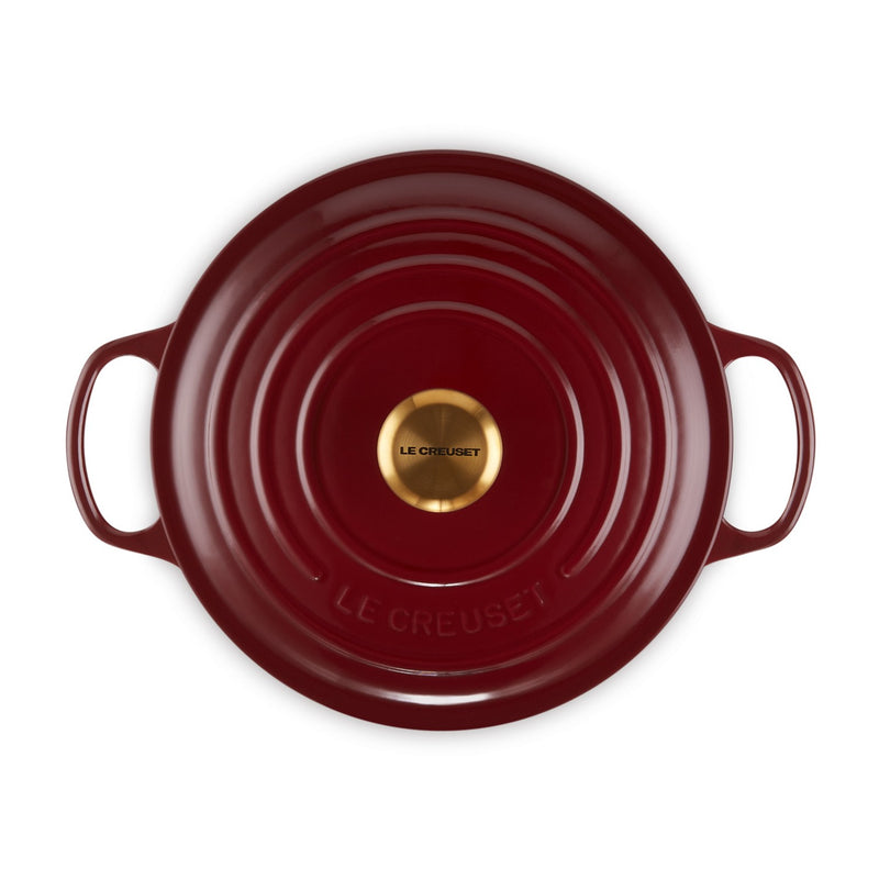 Le Creuset Pan Signature Ghisa Ghisa Roaster, Ø 26 cm, rossa ciliegia