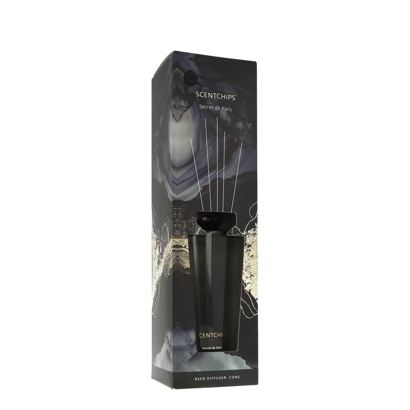 Scentchips Diffuser Cone Secrets de Paris Reed inkl Glas und Stäbchen XL 500 ml