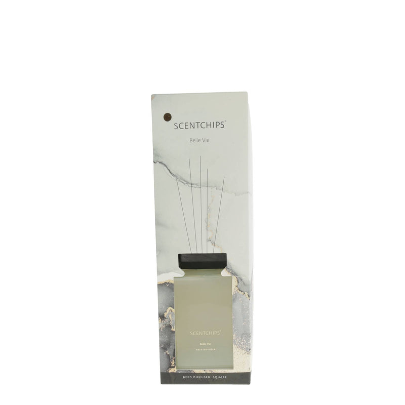 Scentchips Diffuser Square Belle Vie Reed inkl Glas und Stäbchen XXL  1000ml