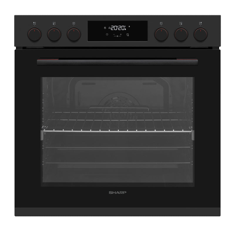 Sharp Kochherd Set Backofen und Virokeramikkochfeld, Einbau, K-72P19BNH-EU Poly-Set