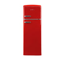SPC Kühl- / Gefrierkombination Retro KS3777-1, rot, 206 L