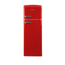SPC Kühl- / Gefrierkombination Retro KS3777-1, rot, 206 L