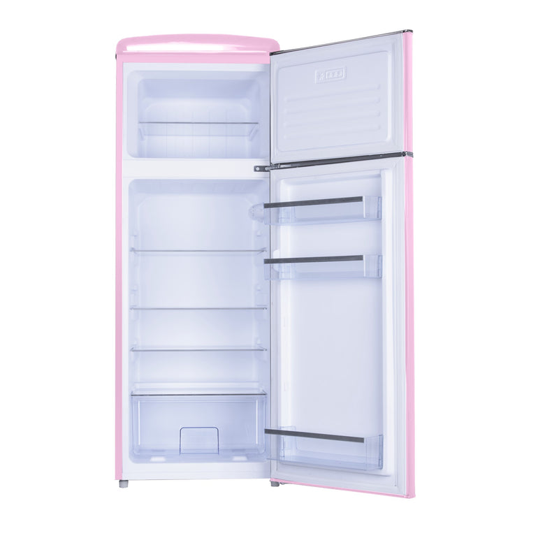 SPC Kühl- / Gefrierkombination Retro KS3777-6, pink, 206 L