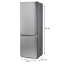 Domo Kühl- / Gefrierkombination DO91336C, 310 L, INOX-Look, NoFrost