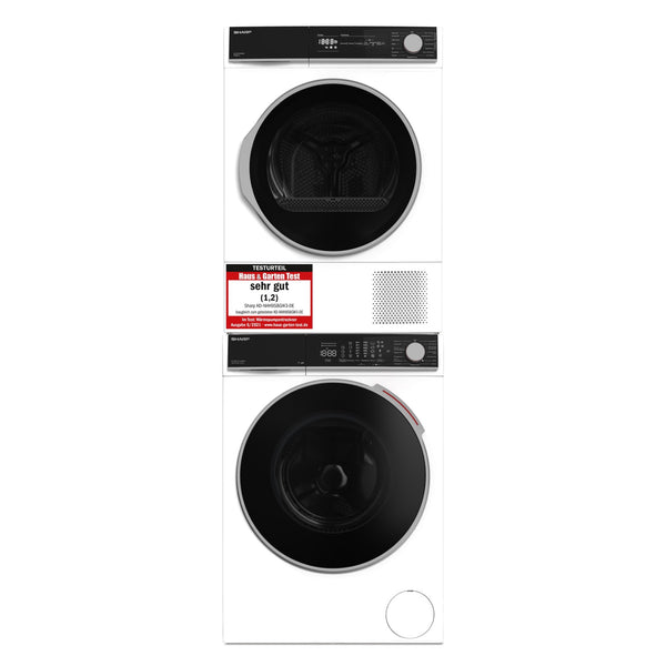 Sharp Waschturm Set Piz Bernina 10/9kg