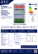 SPC Flaschenkühlschrank FKS89C WS, 89 Liter