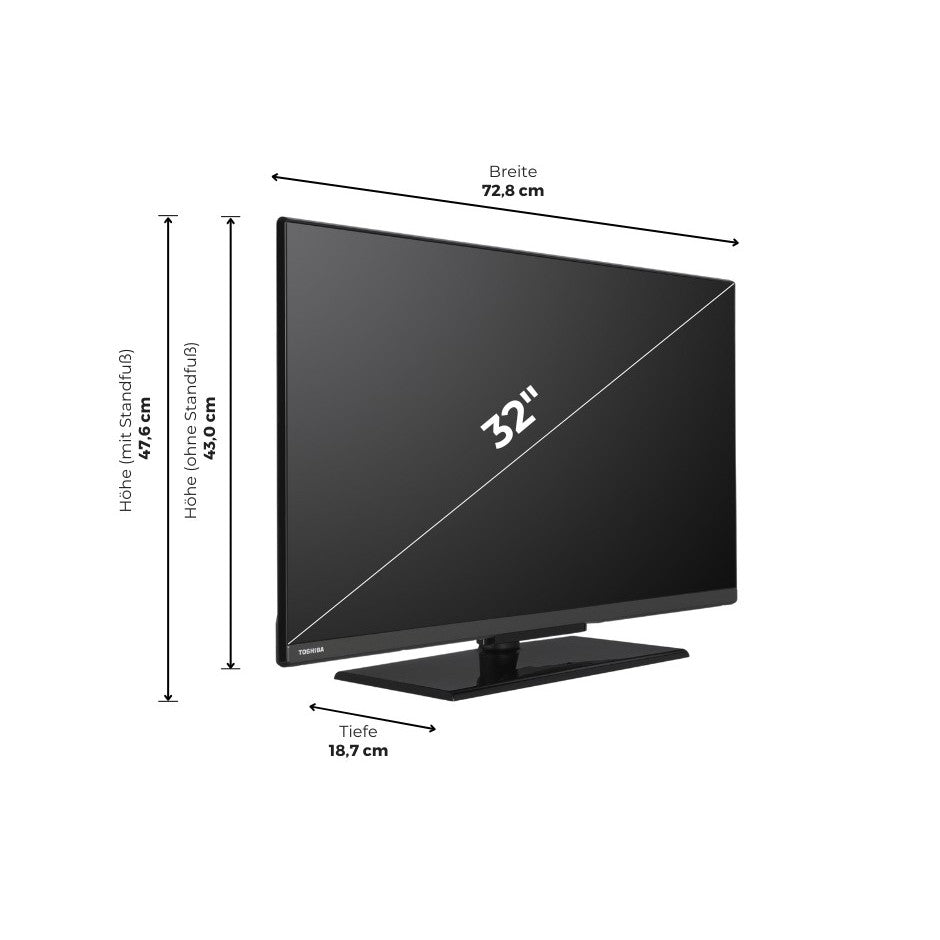 Toshiba TV 32 Zoll, Full HD, 32LV3F63DA