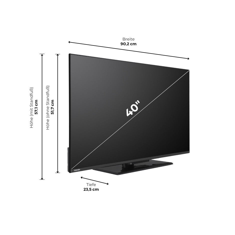 Toshiba TV 40 Zoll, Full HD, 40LV3F63DA