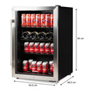 Domo Flaschenkühlschrank DO91610BK, 118 L