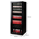 Domo Flaschenkühlschrank DO91611BK, 237 L