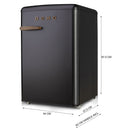 Domo Gefrierschrank DO91777R, 80 Liter, Retro-Look, Griff in Holzoptik