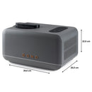 Domo Glacemaschine mit Kompressor, DO9306I, 1.5l, grau