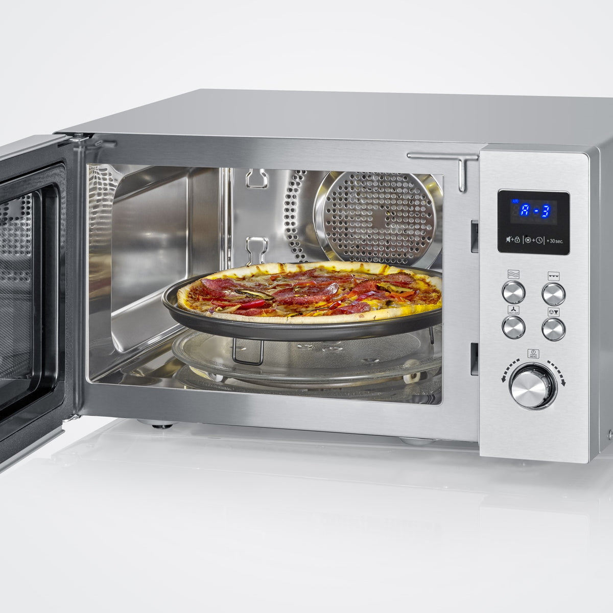 Severin Mikrowelle mit Grill und Heissluft - Crispywave, MW7918