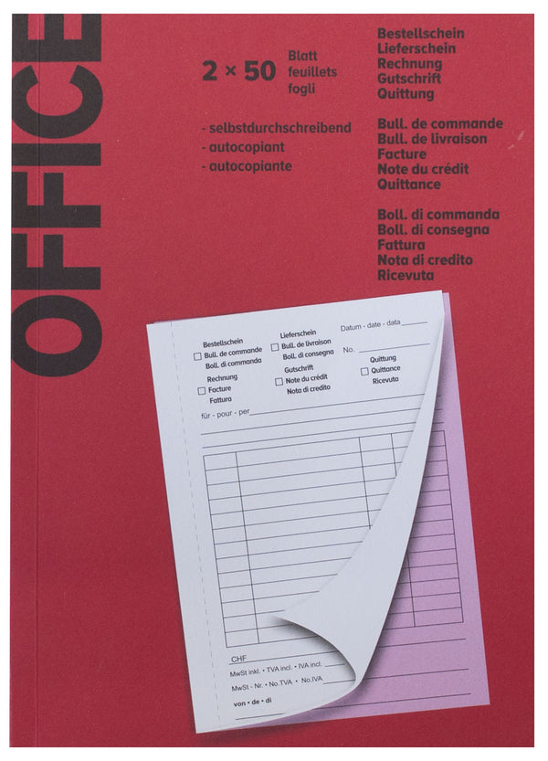 Office Büro / Papeterie Block 5 Funktionen 2x50 Blätter A5