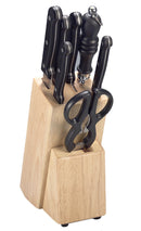 Black knife block gourmet hve 7-piece