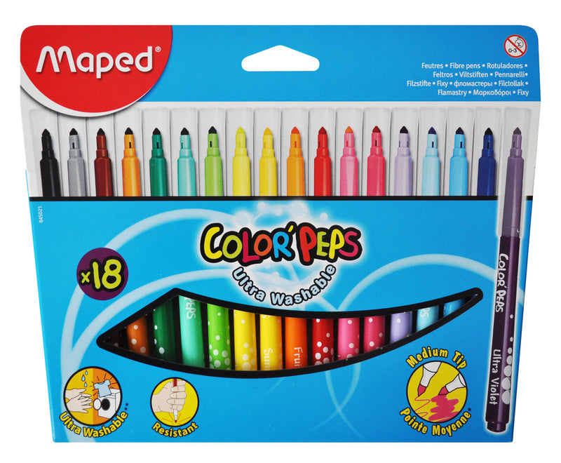 Maped Büro / Papeterie Filzstifte Color`Peps 18 Stück