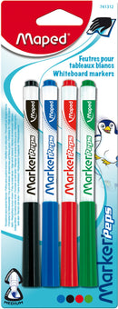 Maped office/stationery whiteboard marker 1.50mm, 4 pieces (red/green/black/blue)