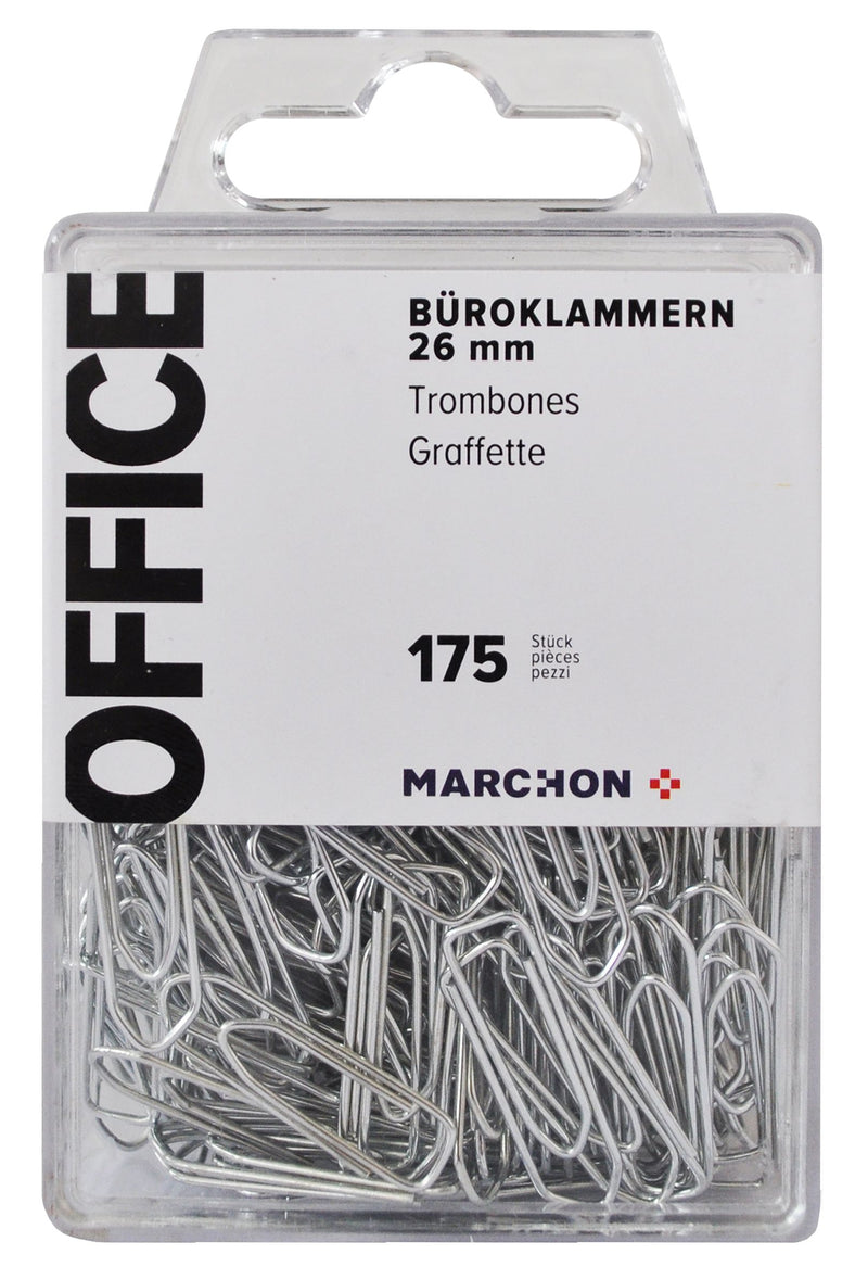 Office Büro / Papeterie Büroklammern 26mm 175 Stück