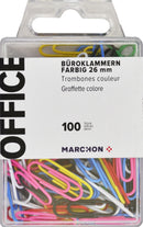 Office Büro / Papeterie Büroklammern farbig 26mm 100 Stück