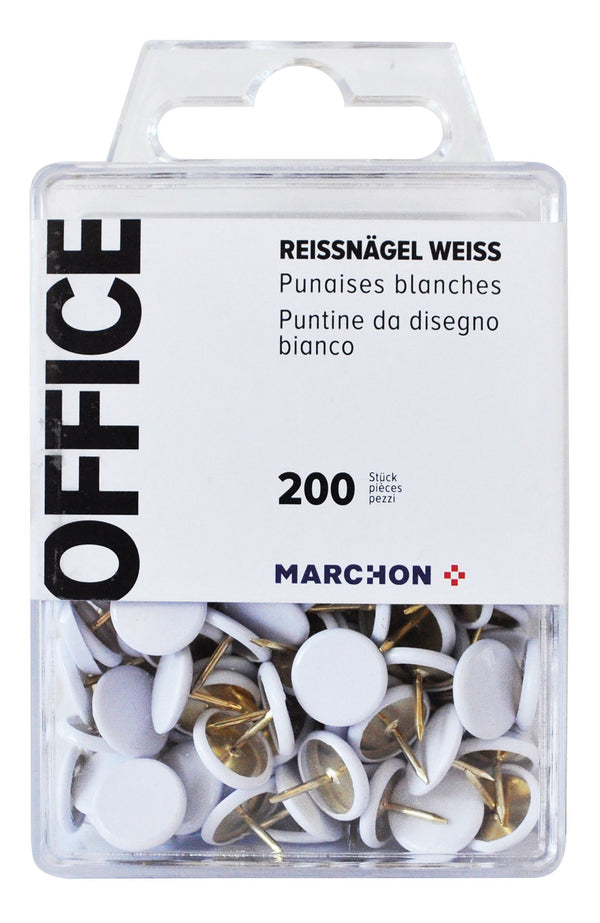 Office Büro / Papeterie Reissnägel weiss 200 Stück
