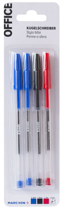 Office Büro / Papeterie Kugelschreiber 2xblau 1xrot 1xschwarz