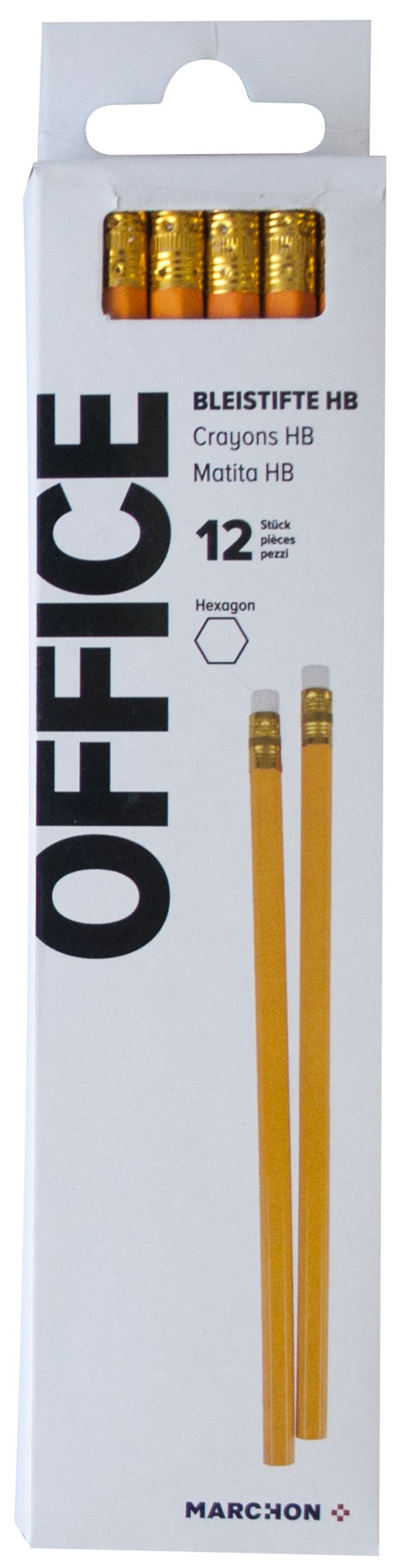 Office Büro / Papeterie Bleistift HB mit Radierer 12 Stück