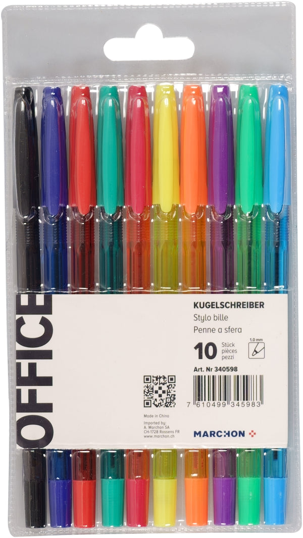 Office Zubehör Kugelschreiber 10 Stück assortiert
