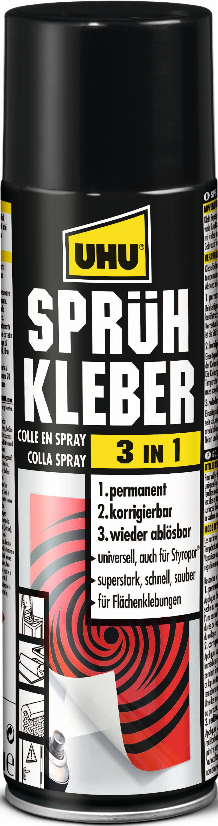 Uhu Klebstoff Sprühkleber 3In1 500m2