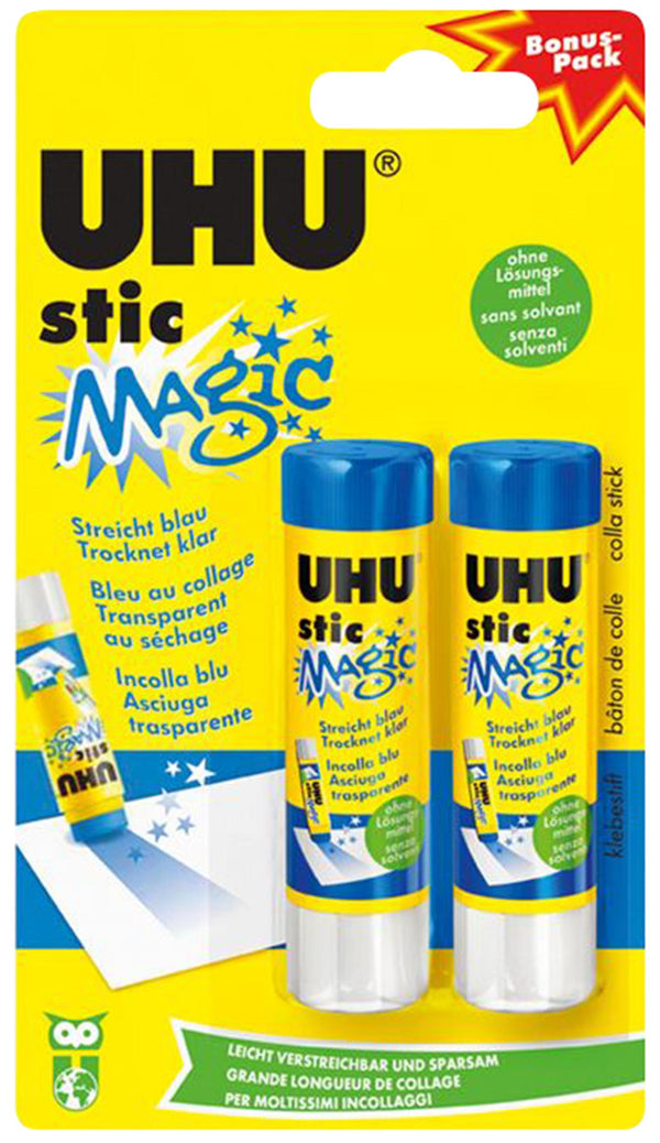 UHU Klebestift Stic Magic blau 2x 8.2g
