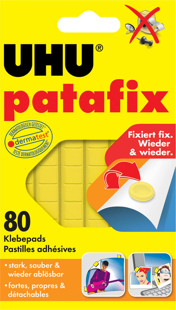 UHU Klebepads Patafix Klebepads gelb 80 Pads