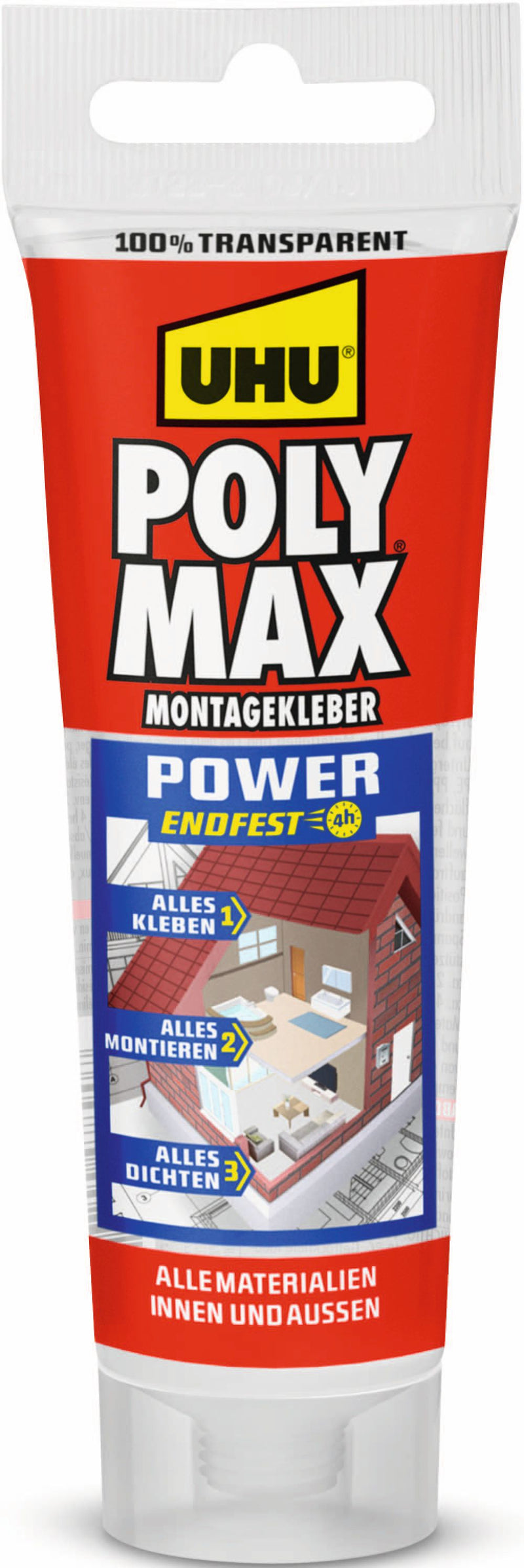 Uhu Klebstoff POLY MAX® POWER Transparent
