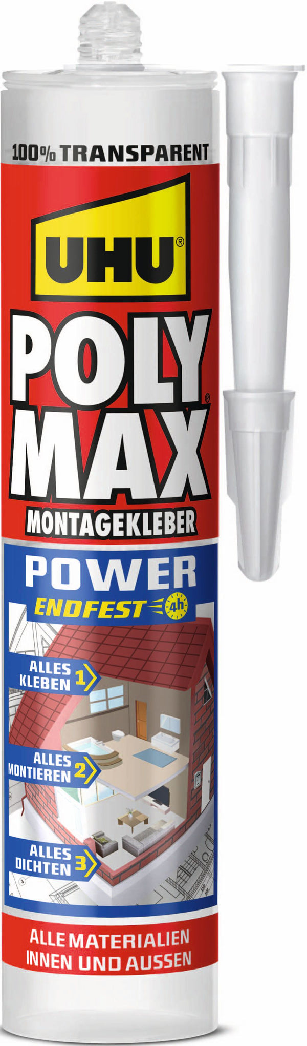 Uhu Klebstoff POLY MAX® POWER Transparent