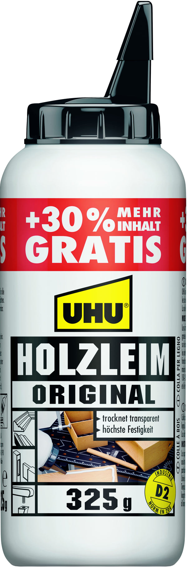 Uhu Klebstoff Holzleim original D2