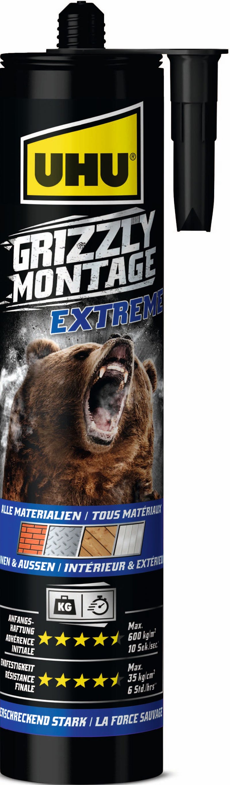 Uhu Klebstoff Grizzly Montage Extreme Weiss