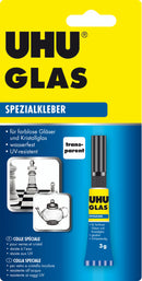 Eagle owl glue glass