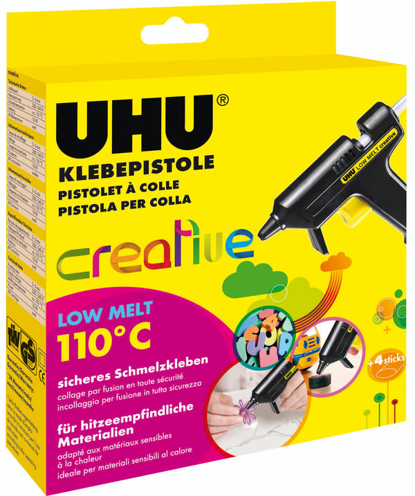 Uhu Heissklebepistole Creative Niedrigtemperaturpistole LOW MELT 110°C