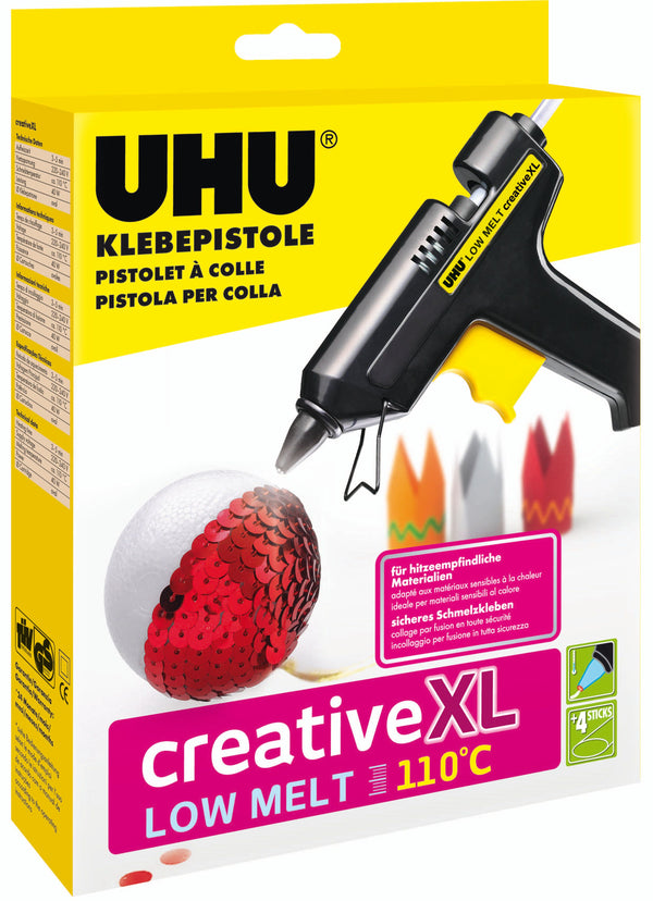 Uhu Heissklebepistole Creative XL Niedrigtemperaturpistole LOW MELT 110°C