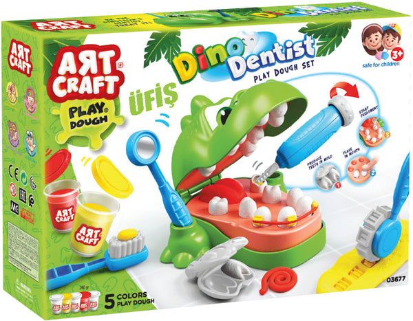 Art Craft Knete Dino Zahnarzt KnetSet