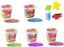 Sabbia cinetica artigianale 500g + 4 forme 3D assortite