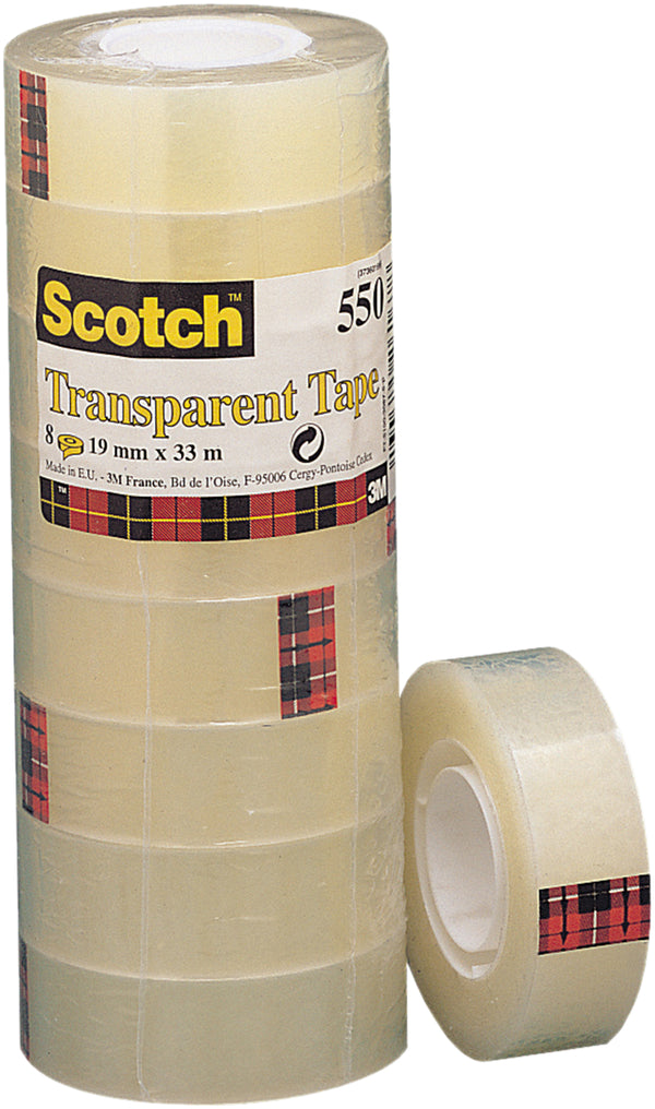 3M Klebeband Scotch 19 mm x 33 m 8 Stück
