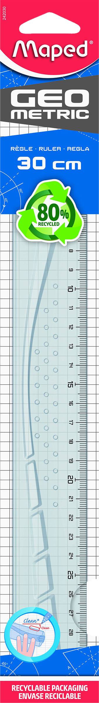 Maped Lineal Massstab Geometric 30 cm