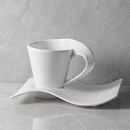 Plats de solutions de spa et couverts exclusifs tasse de café Firenze 4er