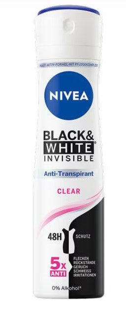 Nivea Deospray 150ml Black und White Invisible