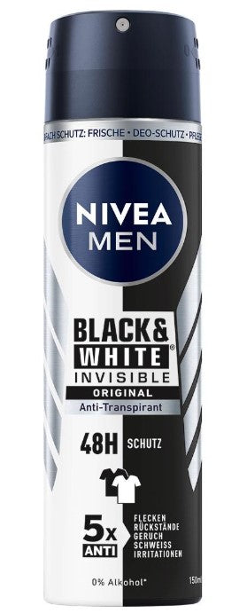 Nivea Deospray 150ml Men Black und White