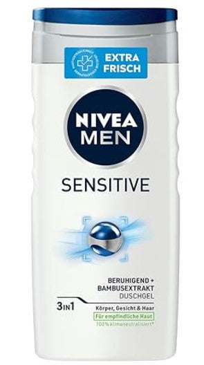 Nivea Duschgel Men 3 in1 Sensitive Bambusextrakt 250ml