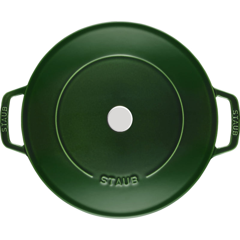 Dust pans cast iron roaster with Chistera Drop-Structure 24cm, basil-green