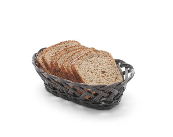 Hendi bread basket black 225x130x (h) 55mm