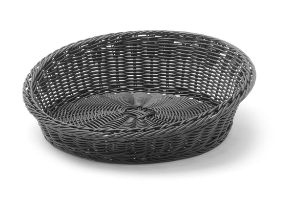 Hendi bread baskets rounded up black 370x (h) 120